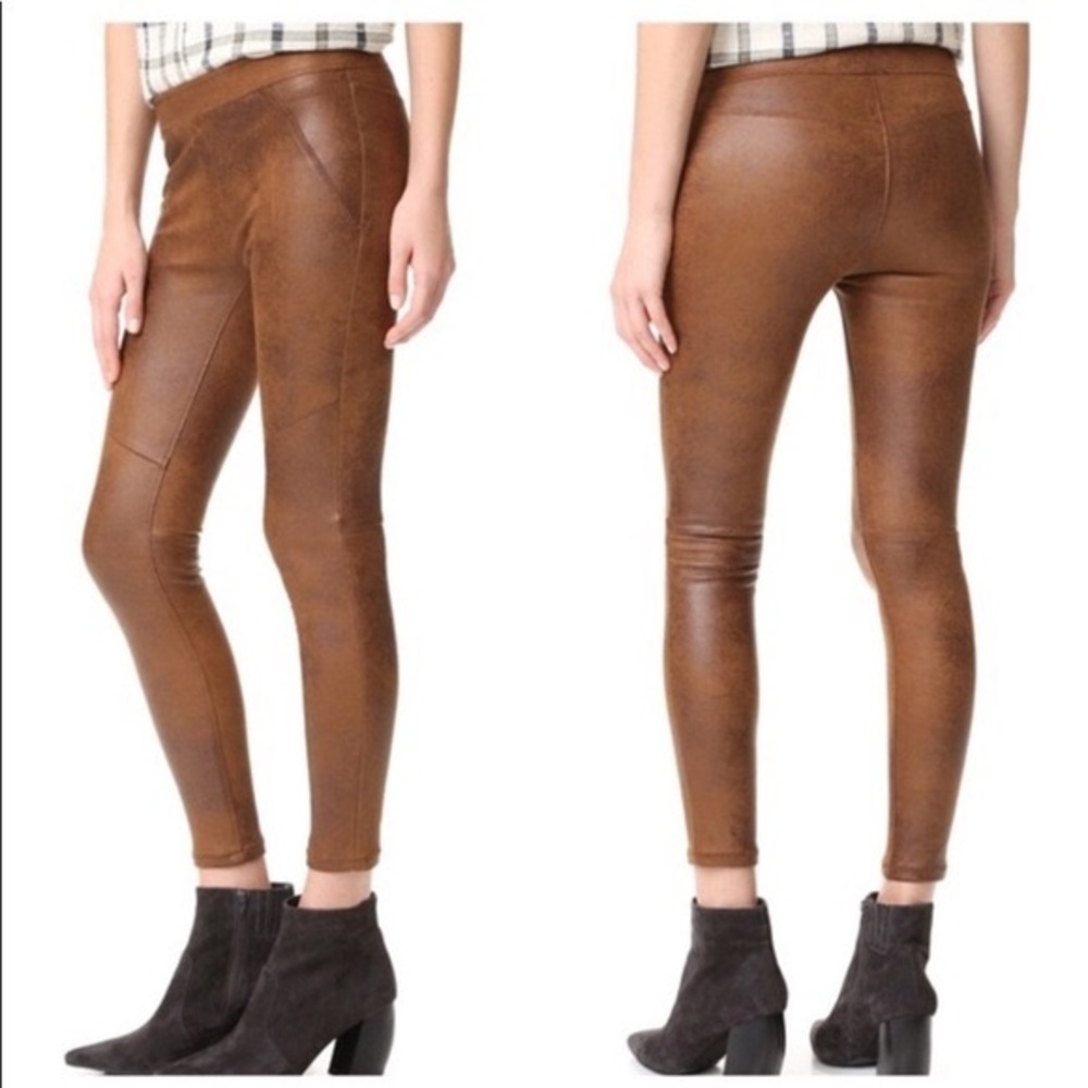 Faux Suede Free People Brown Leggings
